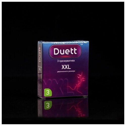 Презервативы DUETT XXL 3 шт презервативы duett xxl 3 шт