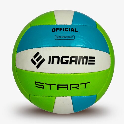 фото Мяч волейбольный ingame start цв.зеленый голубой