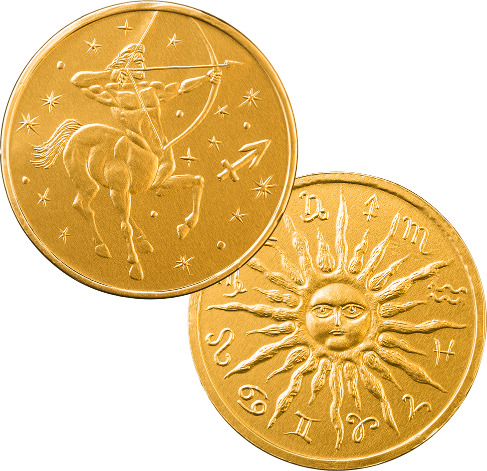 Шоколадные монеты «Золотой гороскоп» 6г по 50 шт. - фотография № 5