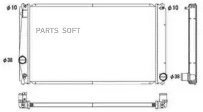 NRF 53589 Радиатор основной