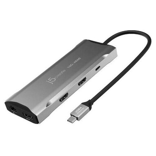 J5create USB-C Multi-Monitor Mini Dock USB4 JCD397 переходник j5create usb c® to dual hdmi™ multi monitor adapter на два порта серебристый jca365