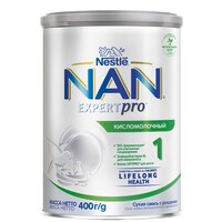 Смесь NAN (Nestlé) Кисломолочный 1, с рождения, 400 г, 400 мл
