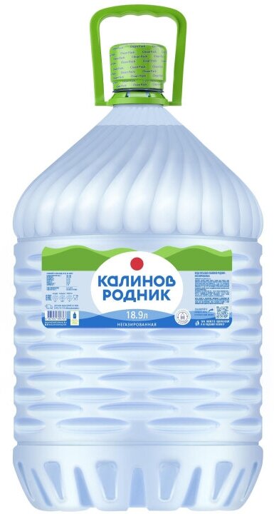 Вода питьевая Калинов Родник 19л (одноразовая бутыль)