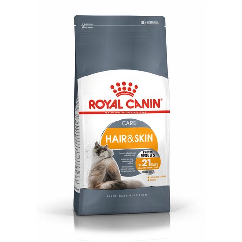 Корм сухой ROYAL CANIN полнорационный для взрослых кошек HAIR & SKIN CARE 2 кг х 3 шт корм сухой royal canin полнорационный для взрослых кошек hair