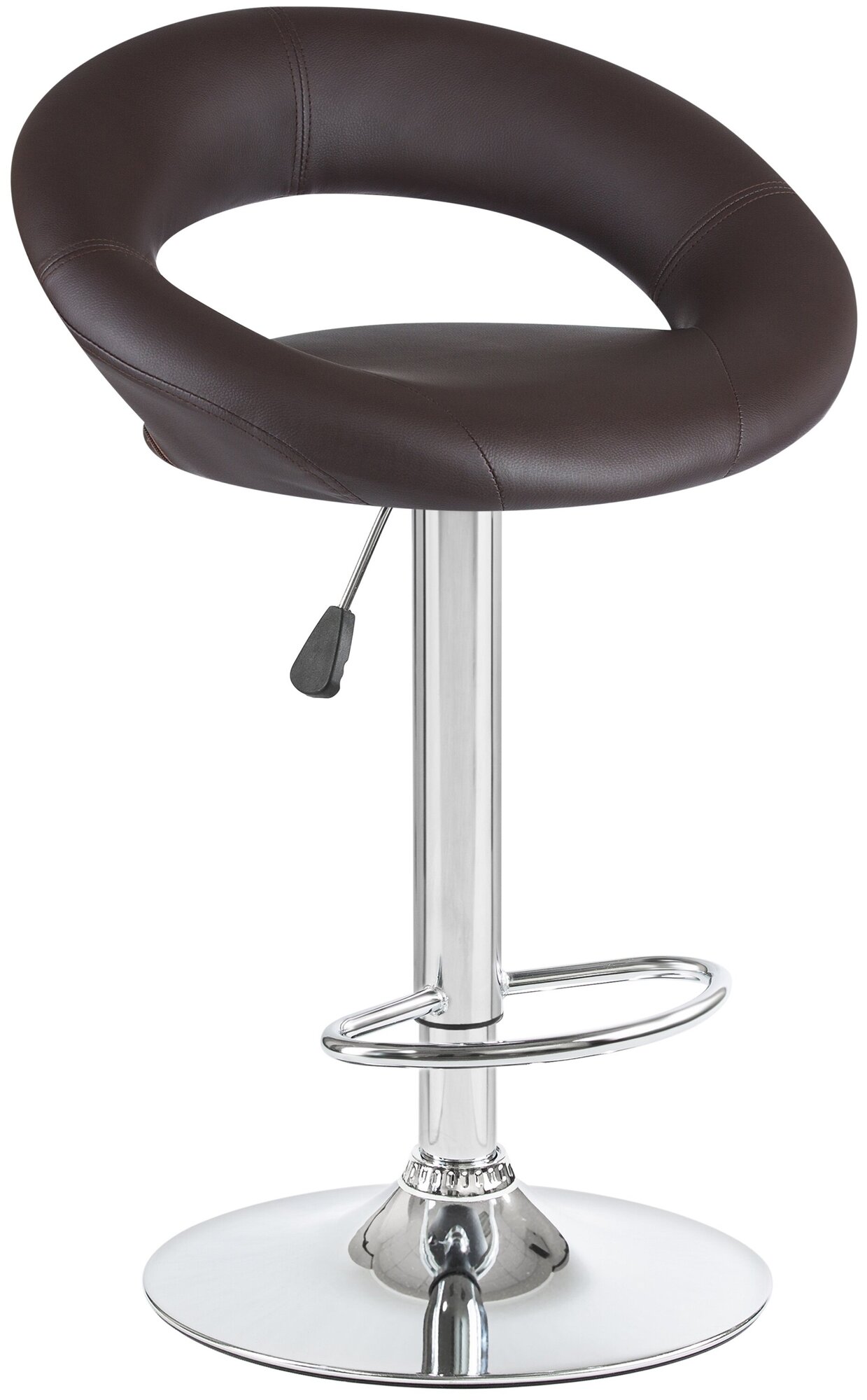 Барный стул MIRA LM-5001 цвет сиденья коричневый, цвет основания хром