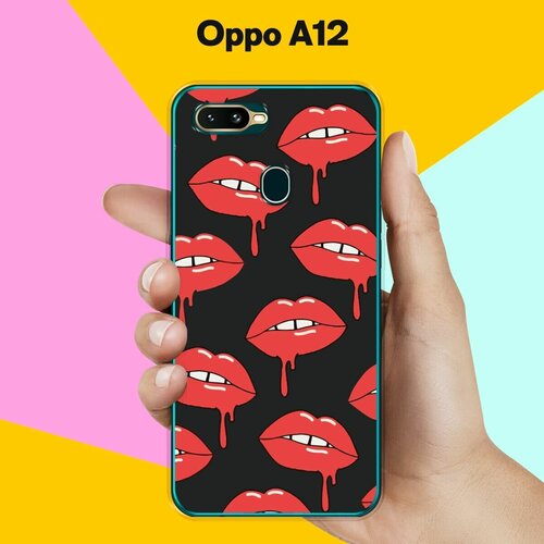 Силиконовый чехол на OPPO A12 Губы / для Оппо А12 силиконовый чехол на oppo a12 лиса для оппо а12