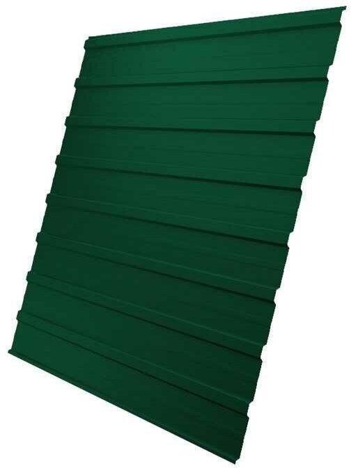 фото Профнастил С-10 0,5 мм RAL6005 Зеленый мох (2 метра) 5 штук