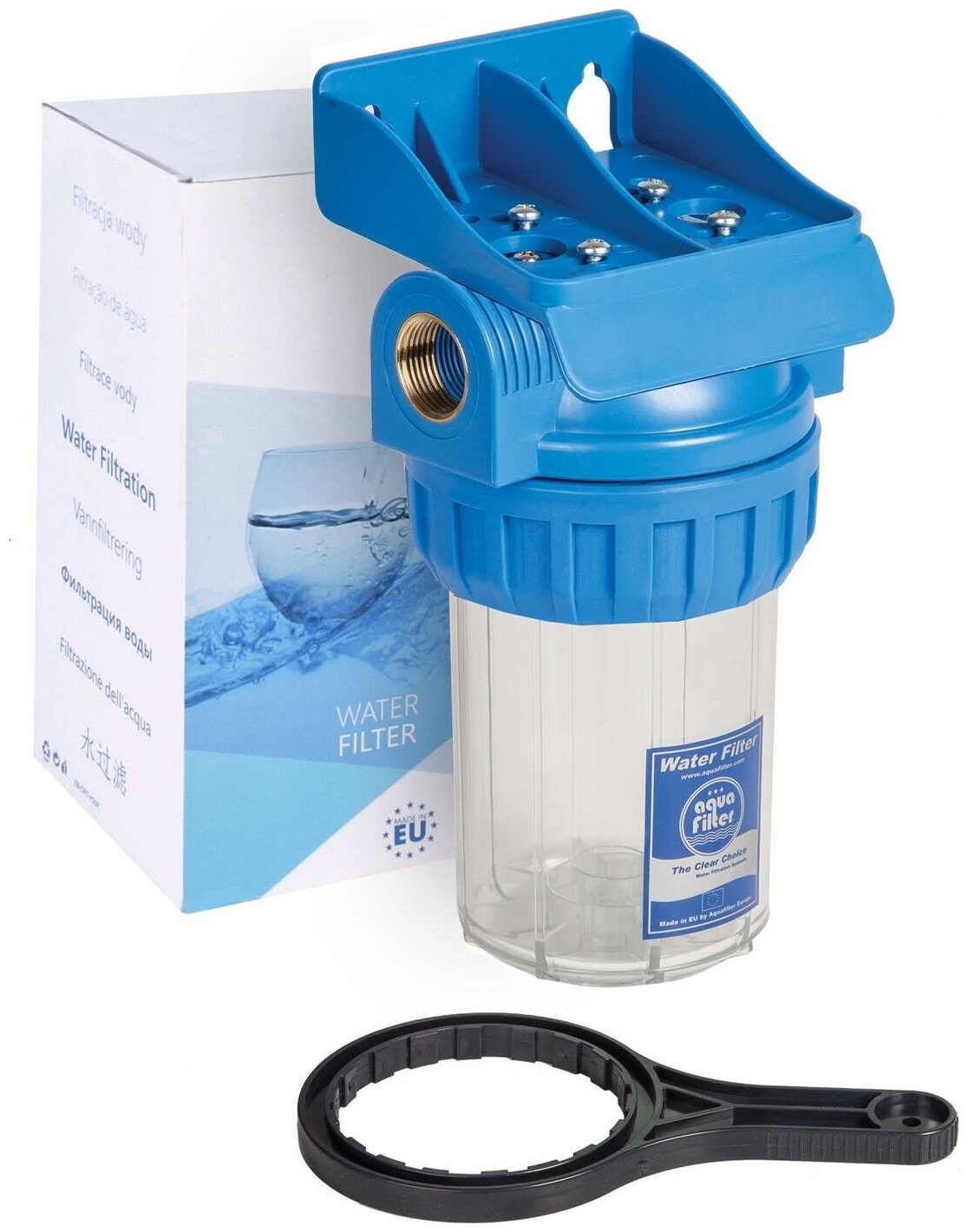 Корпус фильтра для холодной воды 5" Aquafilter FHPR5-12-WB 1/2", 551 - фотография № 1