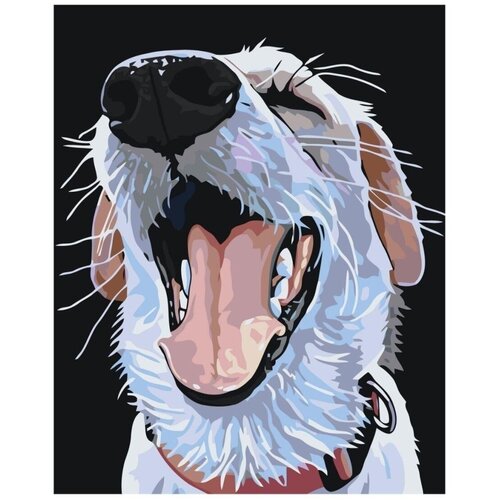 Картина по номерам Веселый пёс 40х50 см Hobby Home картина по номерам грустный пёс 40х50 см