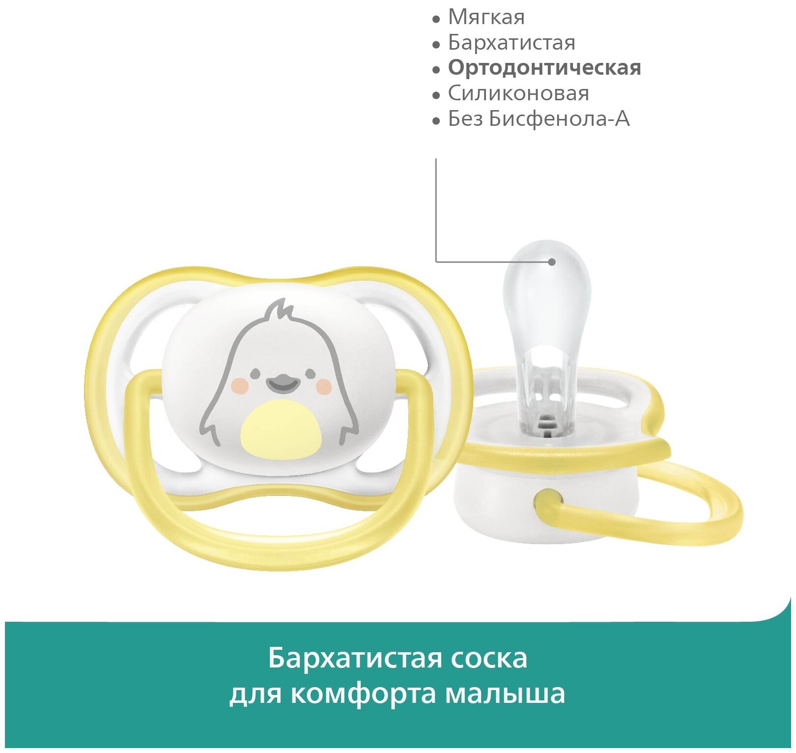 Соска-пустышка силиконовая ортодонтическая с футляром 0-6 мес. Ultra Air Philips Avent (SCF086/26) Philips Consumer Lifestyle B.V. - фото №12