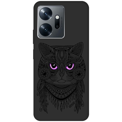 Матовый Soft Touch силиконовый чехол на Infinix Zero 20, Инфиникс Зеро 20 с 3D принтом Grand Cat черный матовый soft touch силиконовый чехол на infinix zero 20 инфиникс зеро 20 с 3d принтом nirvana черный