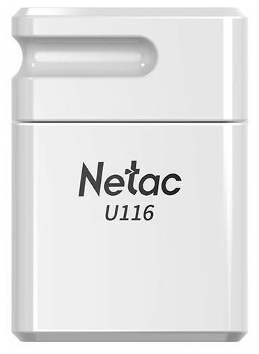 Флешка USB NETAC U116 128ГБ, USB3.0, белый [nt03u116n-128g-30wh]