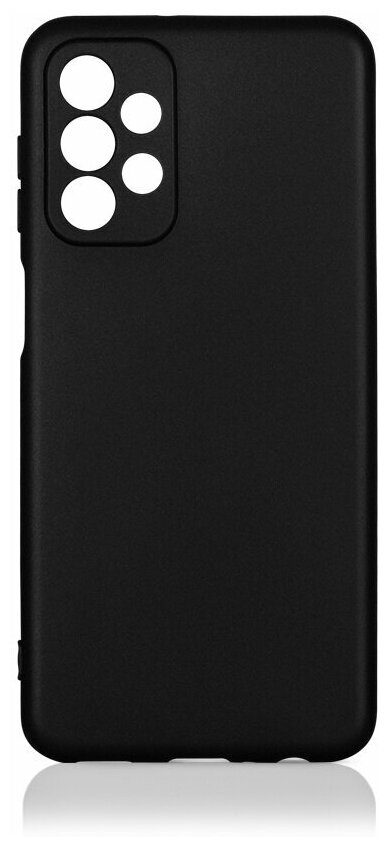 DF / Силиконовый чехол для телефона Samsung Galaxy A23 на смартфон Самсунг Галакси А23 DF sCase-137 (black) / черный