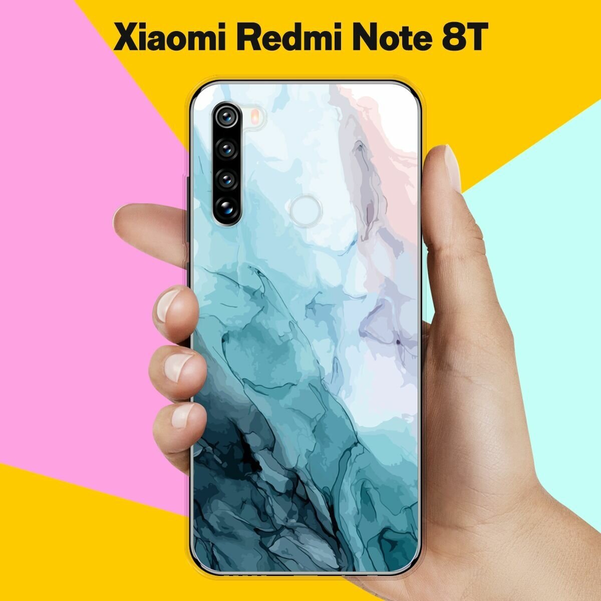 Силиконовый чехол на Xiaomi Redmi Note 8T Акварель / для Сяоми Редми Ноут 8T