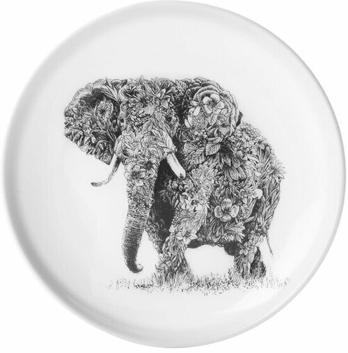 Тарелка / десертная, фарфор / Maxwell & Williams, Африканский слон, 20 см