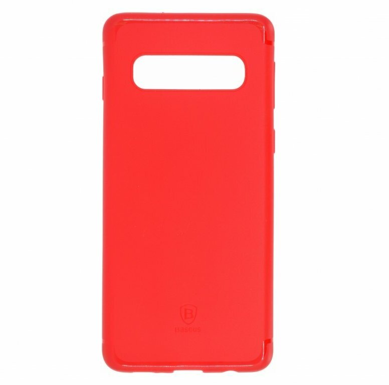 Силиконовый чехол Baseus для Samsung G973 Galaxy S10, красный
