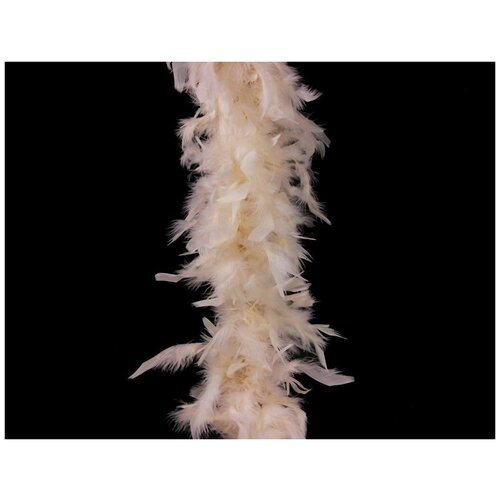 Гирлянда БОА из перьев, 184 см, цвет: перламутровый, Kaemingk