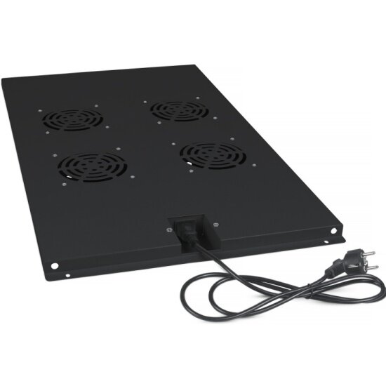 Модуль вентиляторный Cabeus TRAY-120-BK, 4 вентилятора, черный