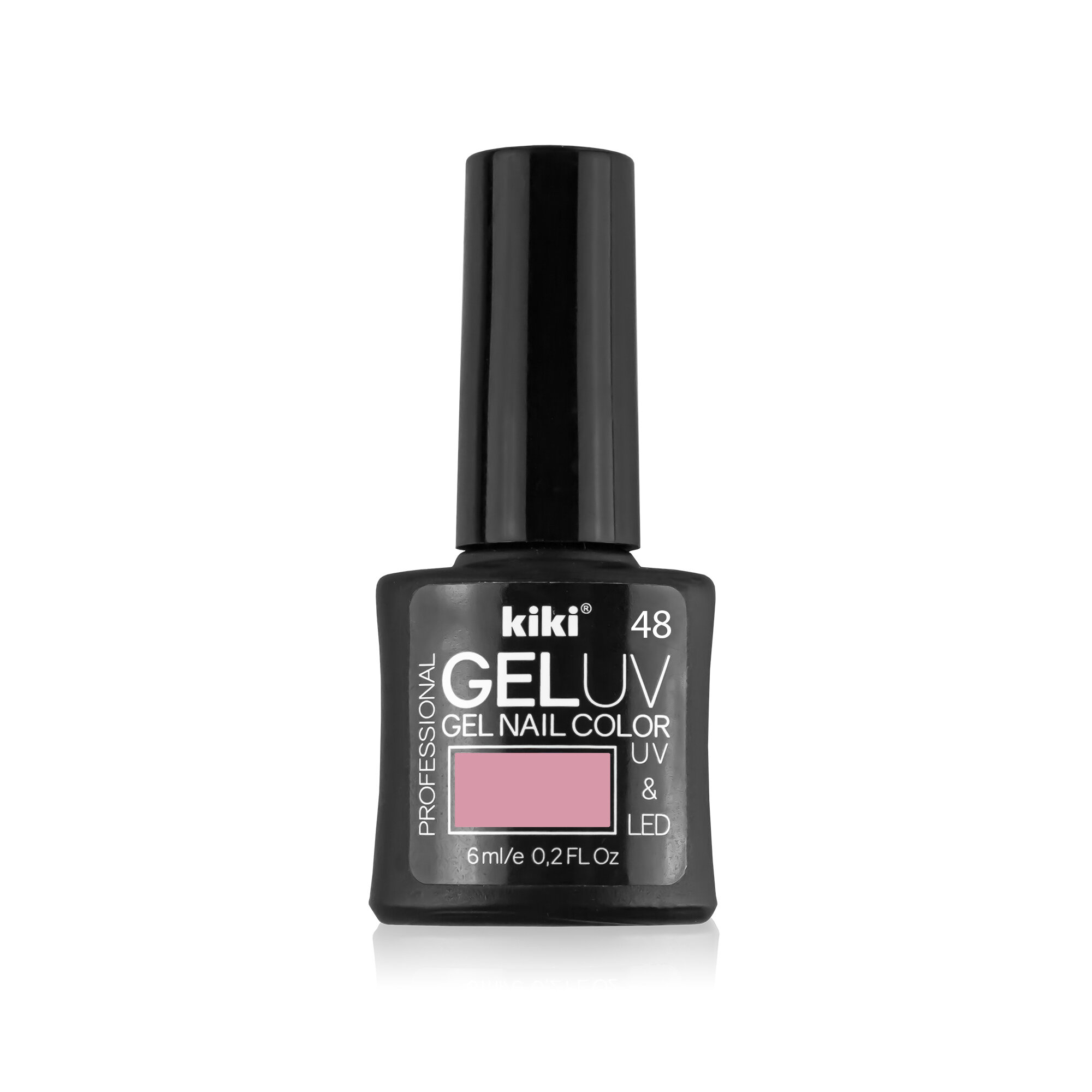 Гель-лак для ногтей KIKI оттенок 48 GEL UV&LED, телесно-розовый, 6 мл
