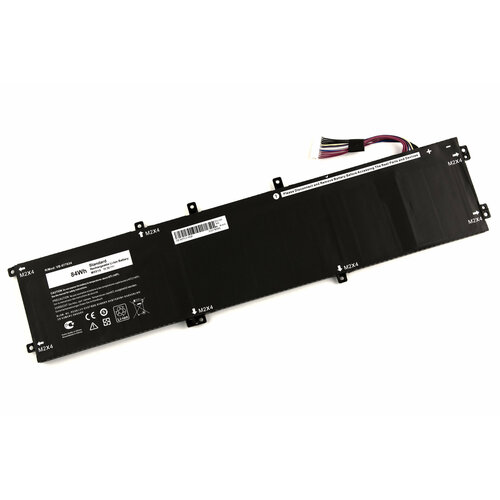 Аккумулятор для Dell XPS 15-9550 (11.4V 5200mAh) p/n: 4GVGH 01P6KD 1P6KD разъем питания dell xps 9550 9560 precision 5510 5520 4 5х3 0 с кабелем p n dc30100x300