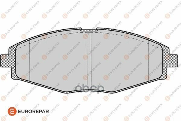 Колодки Тормозные Daewoo Nexia/Lanos/Matiz Sohc Передн EUROREPAR арт. 1617261680