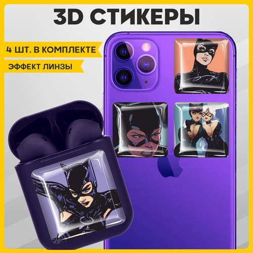 Наклейки на телефон 3D стикеры на чехол Вселенная DC Женщина-кошка v2 наклейки на телефон 3d стикеры женщина кошка v4