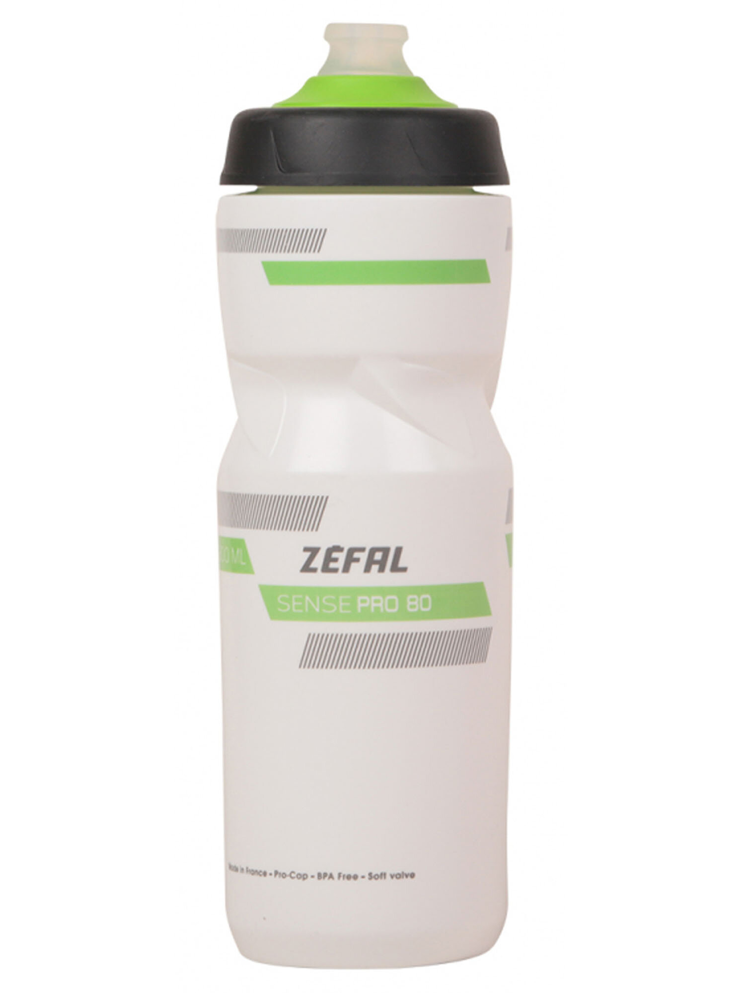 Фляга Zefal Sense Pro 80 Bottle White/Green/Black