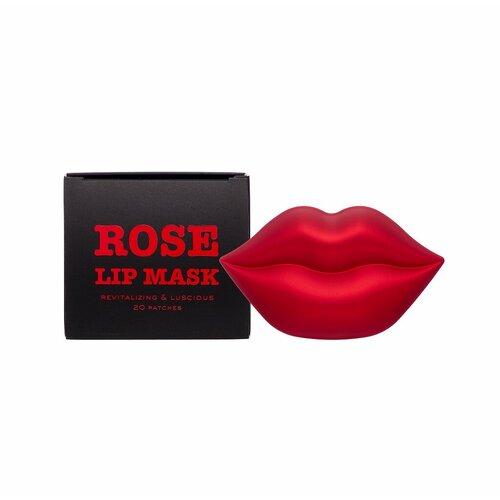 KOCOSTAR ROSE LIP MASK Гидрогелевая маска для губ с экстрактом розы