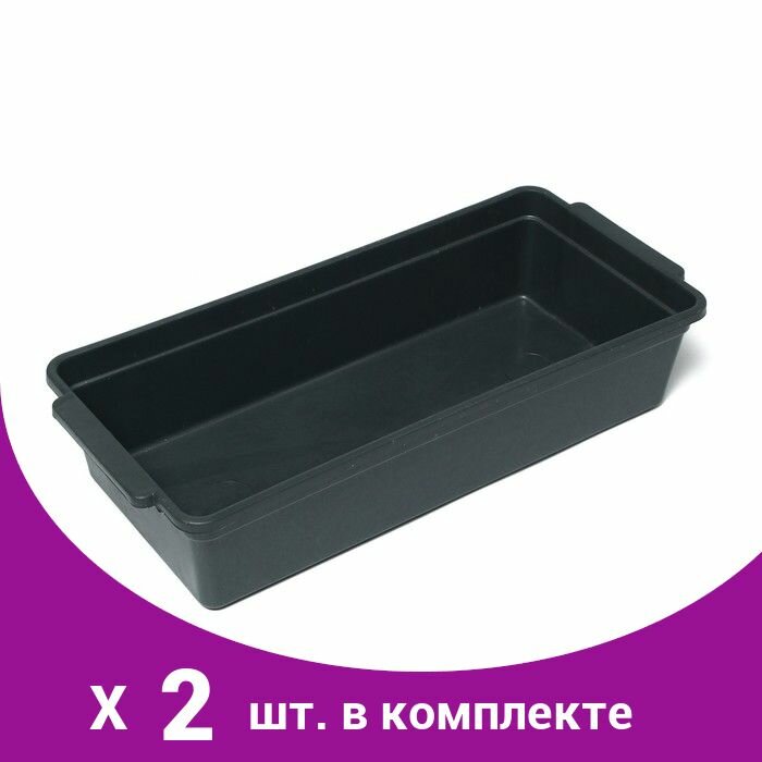 Ящик для рассады, 45 x 21 x 9.5 см, с ручками, Урожай-6 (2 шт)