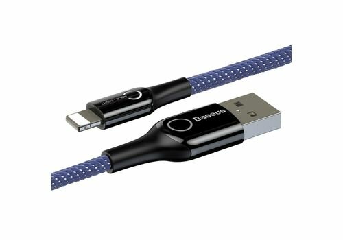 Кабель Baseus C-Shaped USB - Lightning (CALCD) кабель для передачи данных быстрая зарядка1 м черный