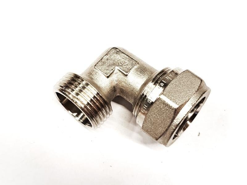 фото Обжимной уголок металлопласт НР 26х1" (ник.) PROFIT GH