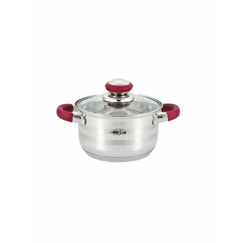 Кастрюля с крышкой нержавеющая сталь 1,8л