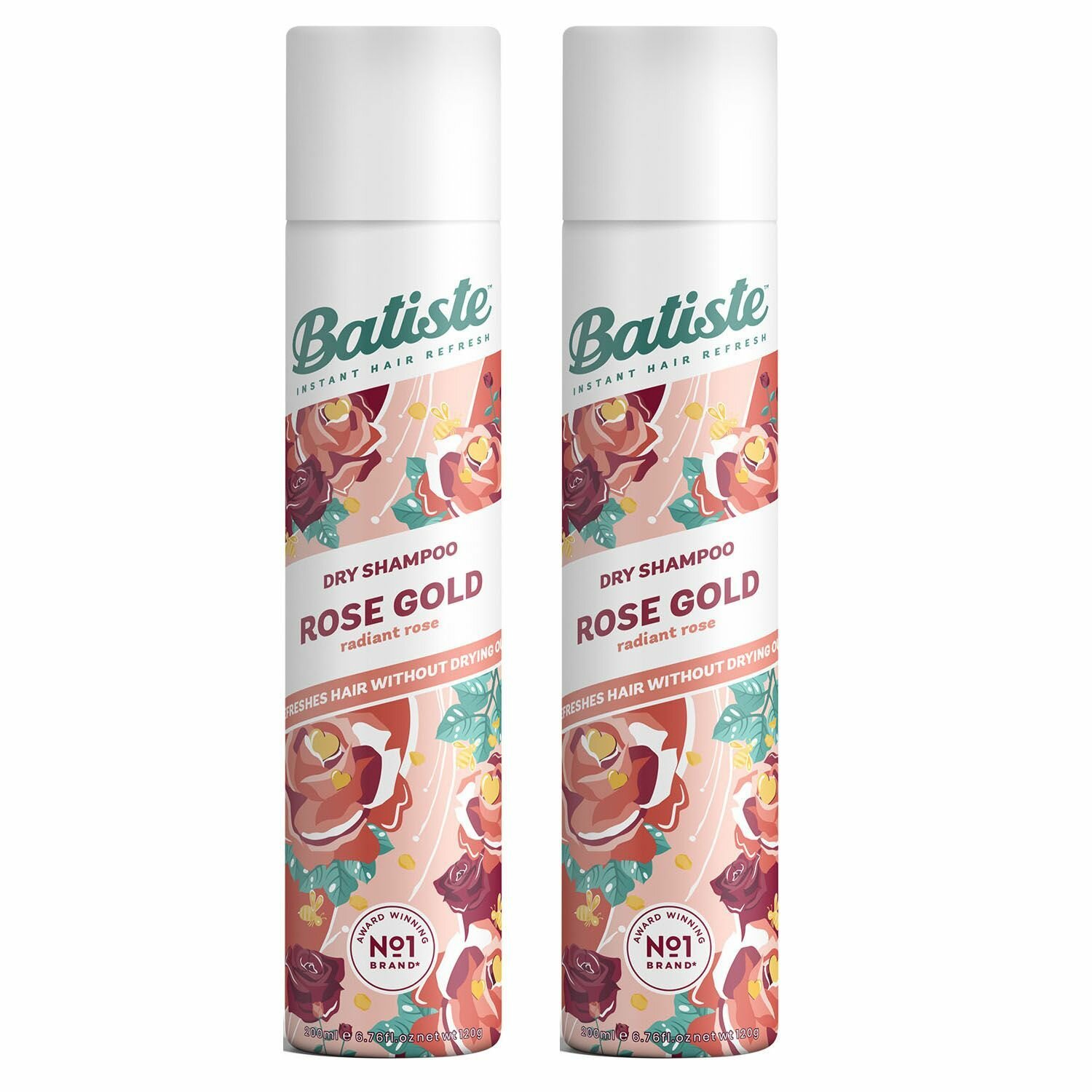 Batiste Сухой шампунь Rose Gold, 2 х 200мл