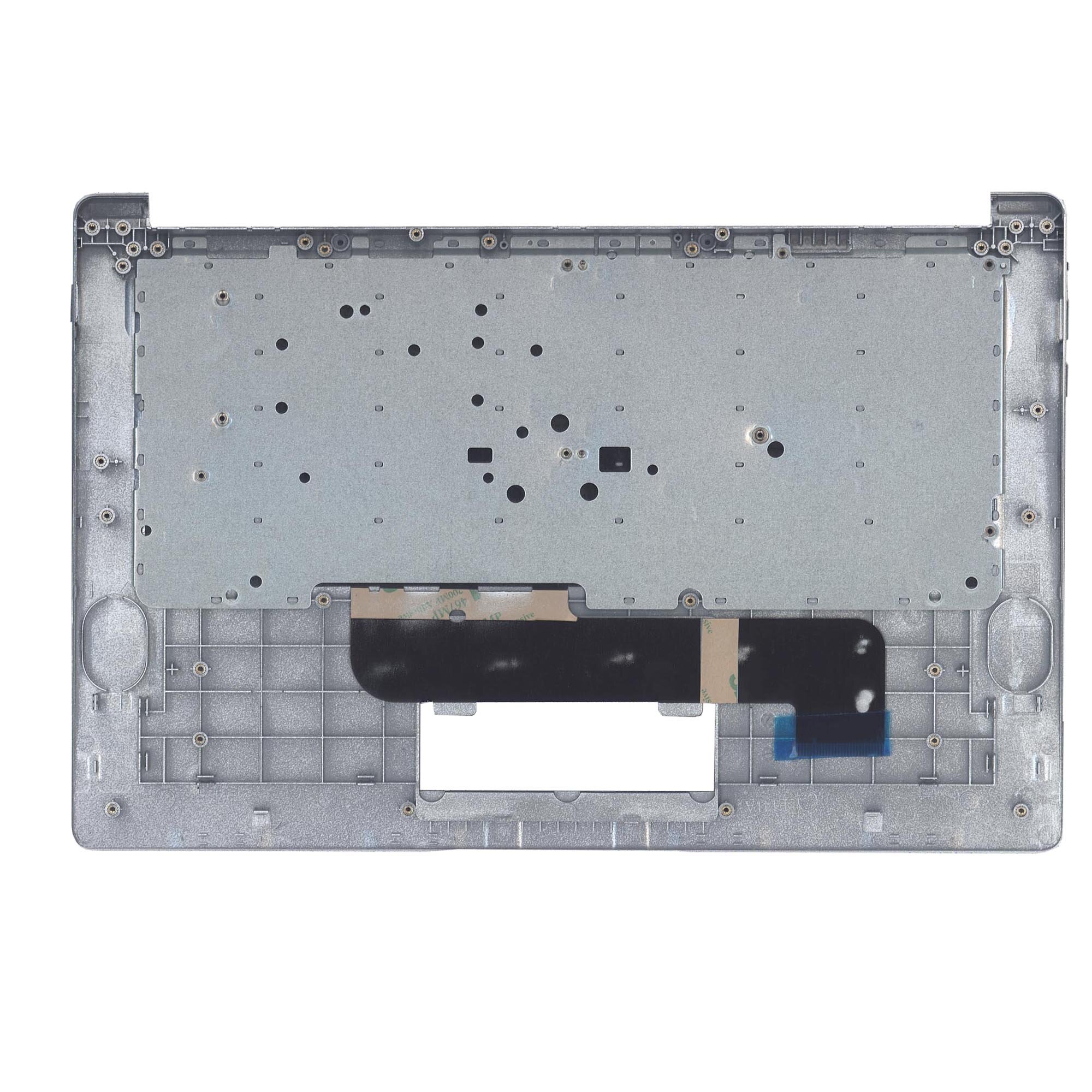 Клавиатура (топ-панель) для ноутбука Haier A1400EM A1410EM с топкейсом серебристый