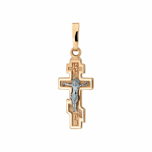 Крестик АЛЕКСАНДРА, красное золото, 585 проба крест из золота 01 416831