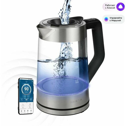 Чайник электрический Polaris PWK 1725CGLD 2200Вт серебристый матовый 699000₽