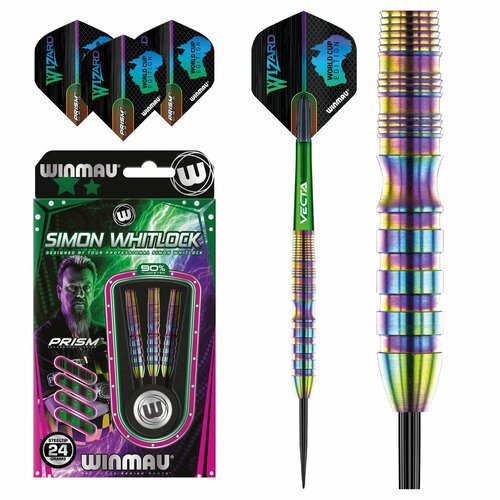 дротики winmau simon whitlock brass steeltip 22gr Чемпионские дротики 24гр для Дартс Winmau World Cup Simon Whitlock SE steeltip. 90% вольфрам.