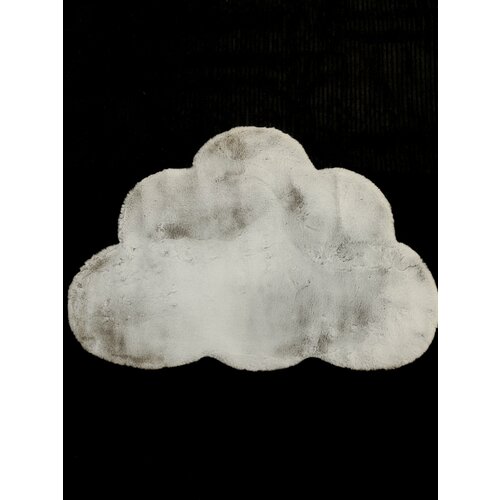 Коврик Облачко серый 80x120 см искусственный мех пушистый прикроватный в спальню в детскую 1563₽