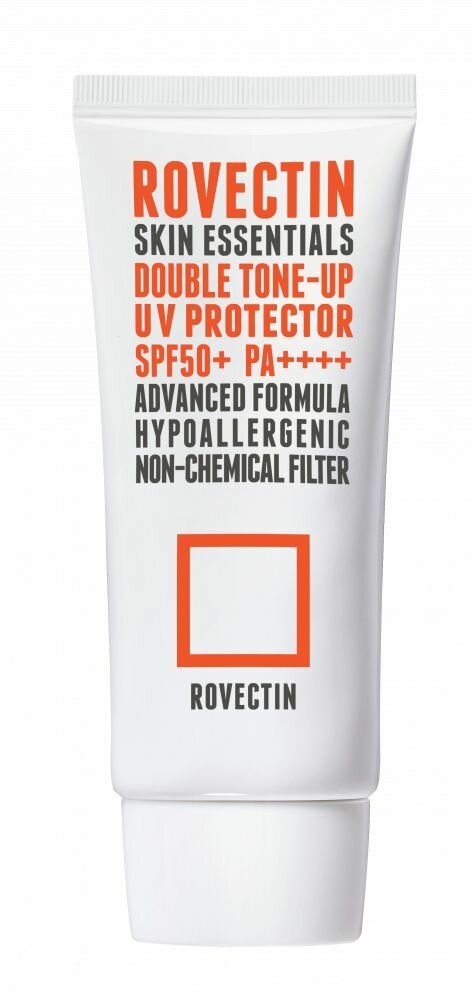 ROVECTIN Солнцезащитный крем Skin Essentials Double Tone-up UV Protector SPF50+ PA++++, 50 мл