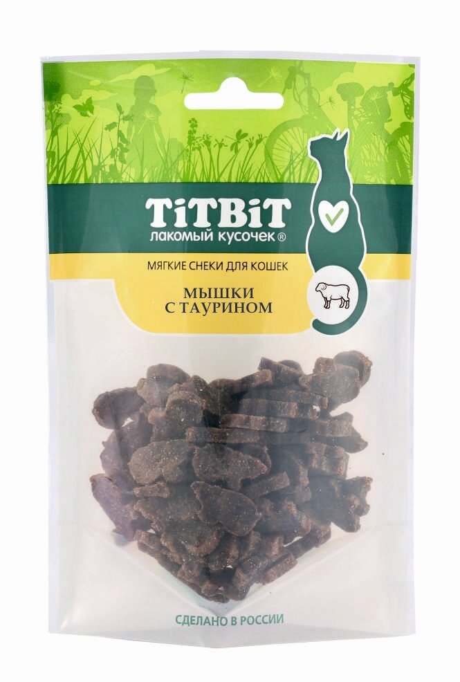 Лакомство TiTBiT для кошек, мышки с таурином (Мягкие снеки) 50 г