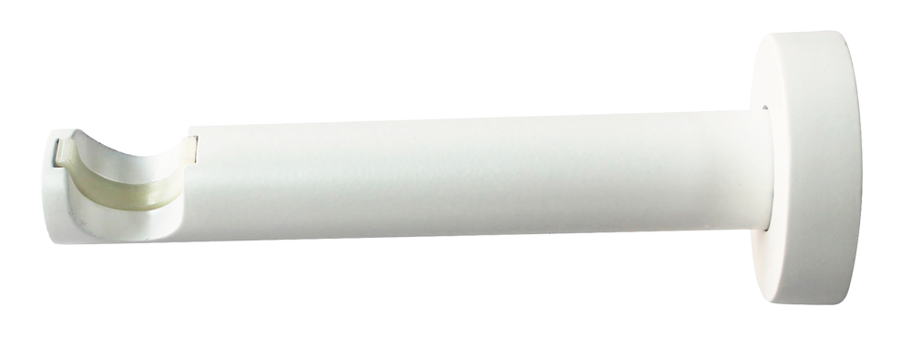 Держатель однорядный с пластиковой вставкой Inspire металл цвет белый 2 см