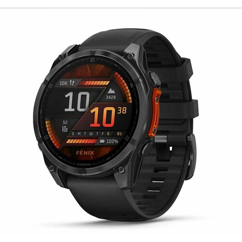 Часы Garmin Fenix 8 - 47 мм AMOLED Slate Gray with Black Silicone Band 010-02904-00 149000₽