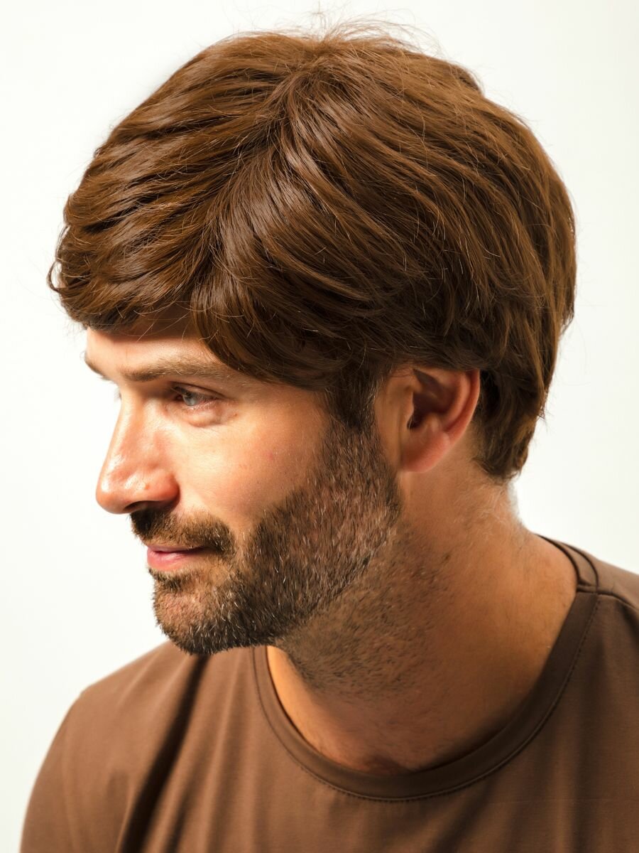 Парик мужской коричневый короткий — фото 1