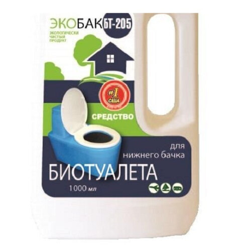 Изображение Средство для нижнего бачка биотуалета Экобак БТ-205, 1000 мл