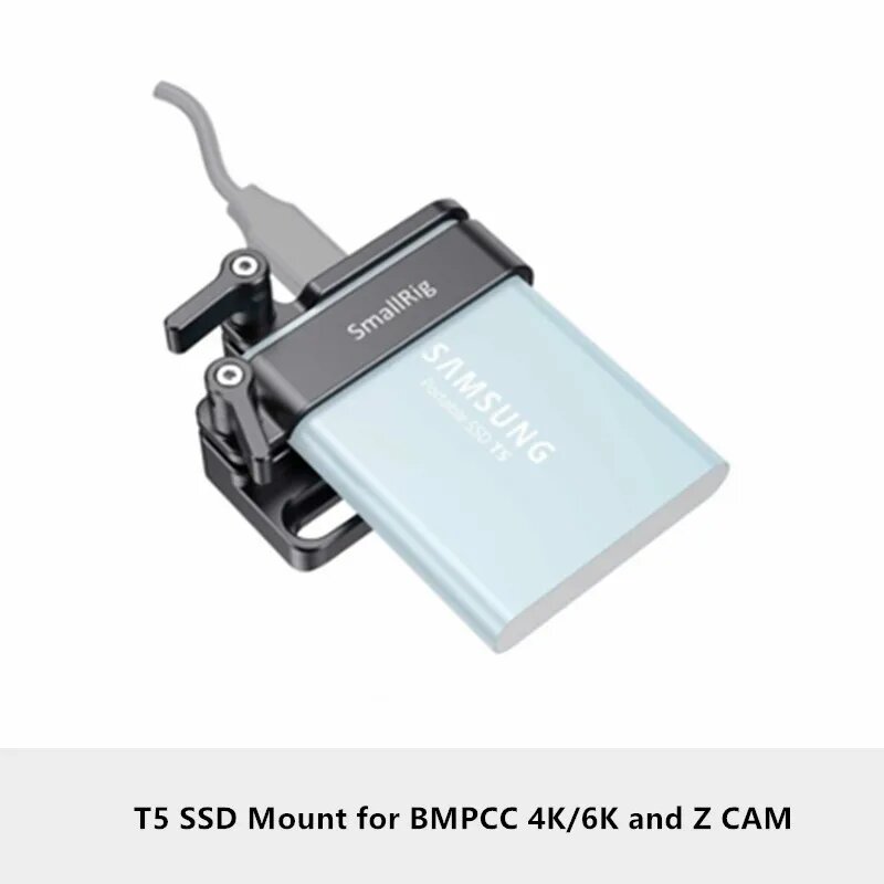 SmallRig крепление для SSD Samsung T5 для BMPCC 4K/6K, T5 SSD Mount