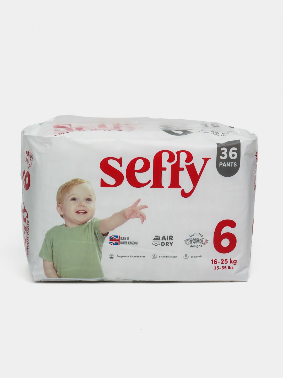 Трусики-подгузники Seffy, 6 размер, 36 штук, 16-25 килограмм