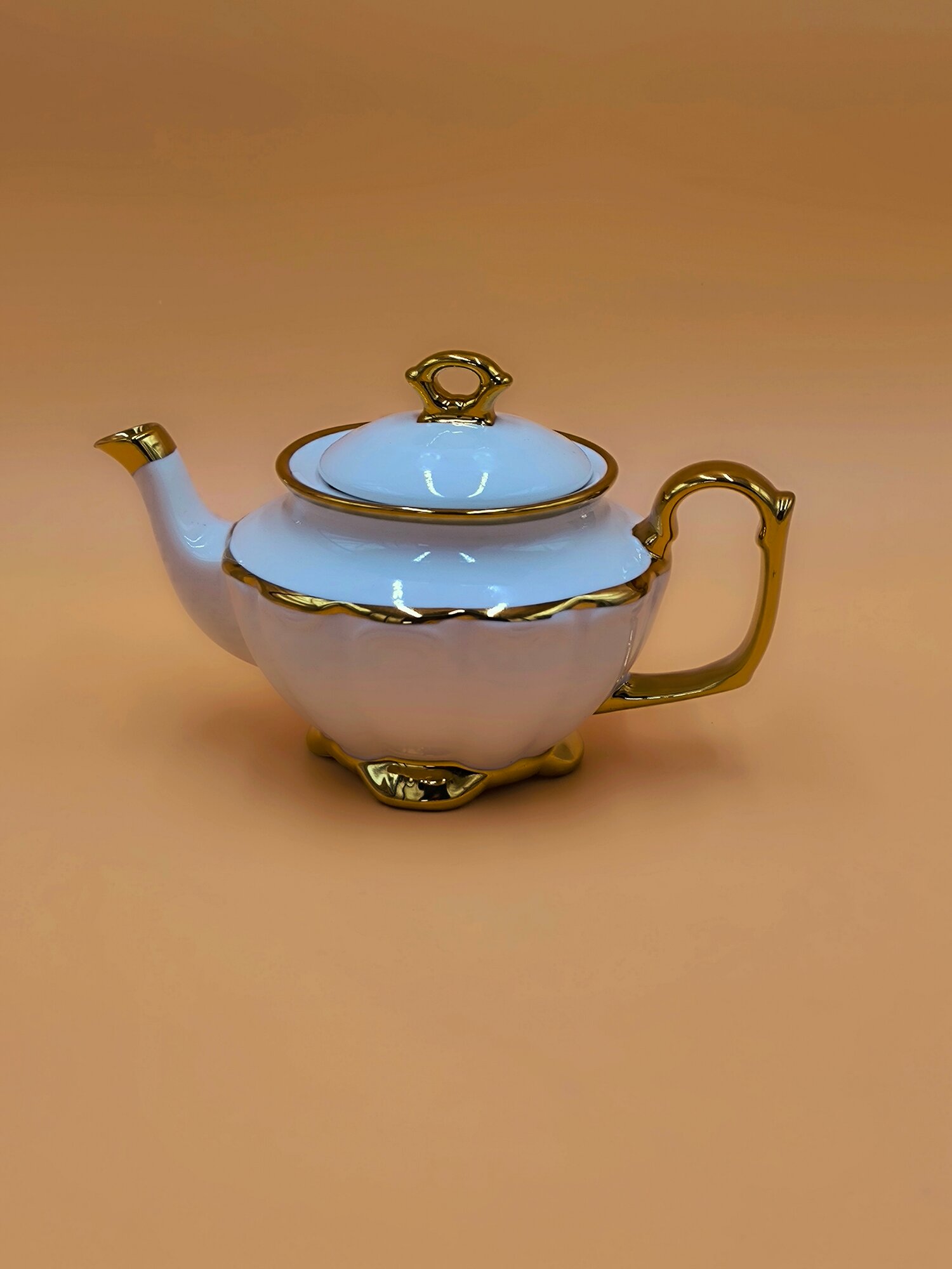 Серия Керамических Чайников "Tea Pot 2 Xashamat" Золотыми линями