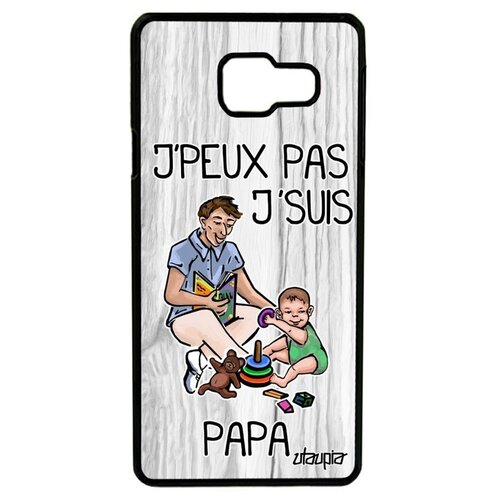 фото Защитный чехол на смартфон // galaxy a3 2016 // "не могу - стал папой!" карикатура комикс, utaupia, светло-серый