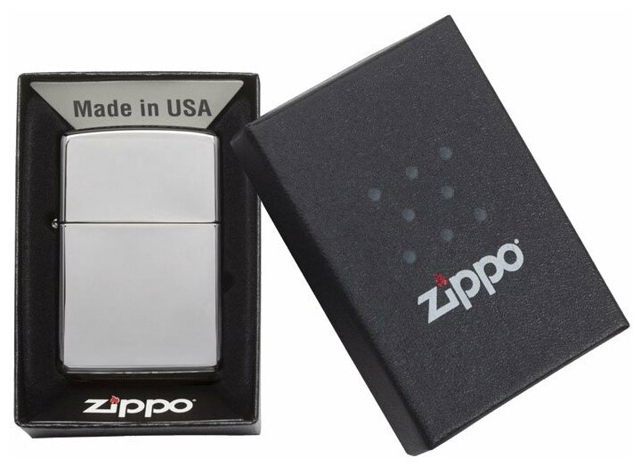 Zippo Зажигалка Zippo 250 High Polish Chrome (полированное хромирование) - фотография № 2