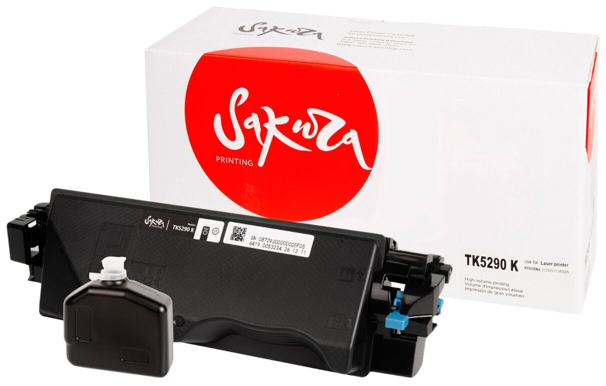 Картридж SAKURA TK5290K для Konica Minolta, черный, 13000 к. MitaP7240cdn - фото №6